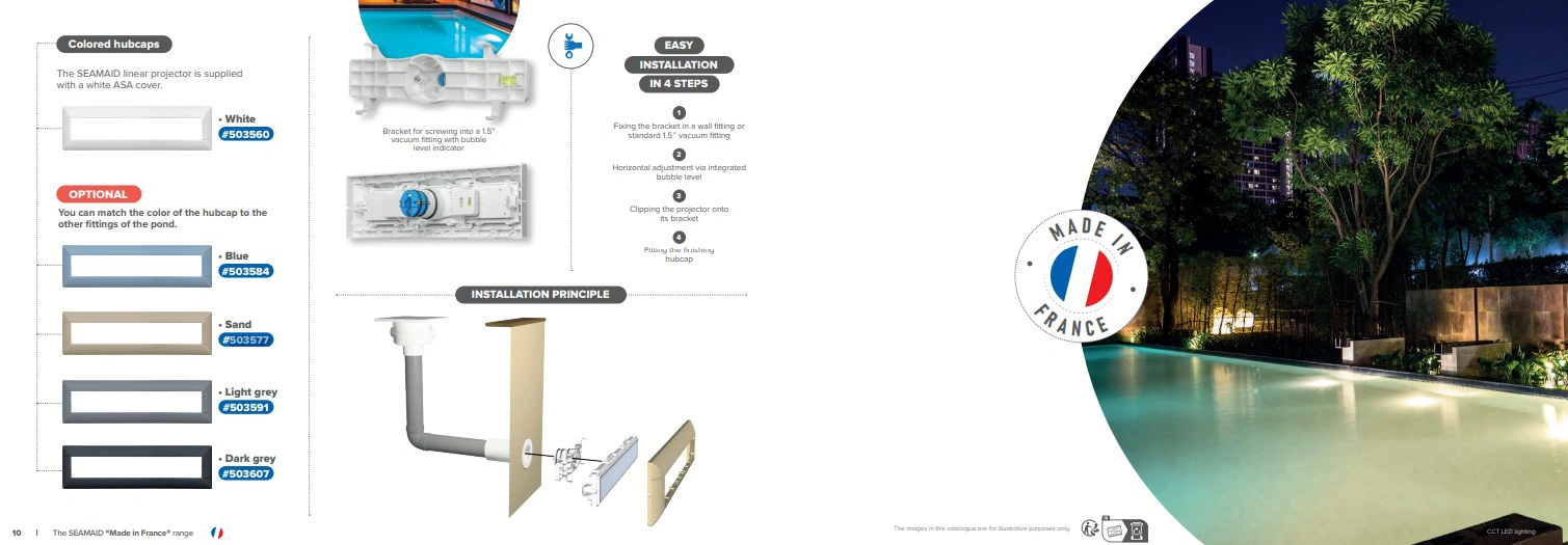seamaid linear szeles medence led vilagitas